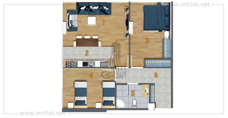 Levent Tower  IMT - 257 | Apartment Plans