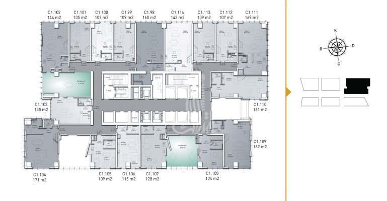Güneşli Tower Complex 312 – IMT | Apartment Plans