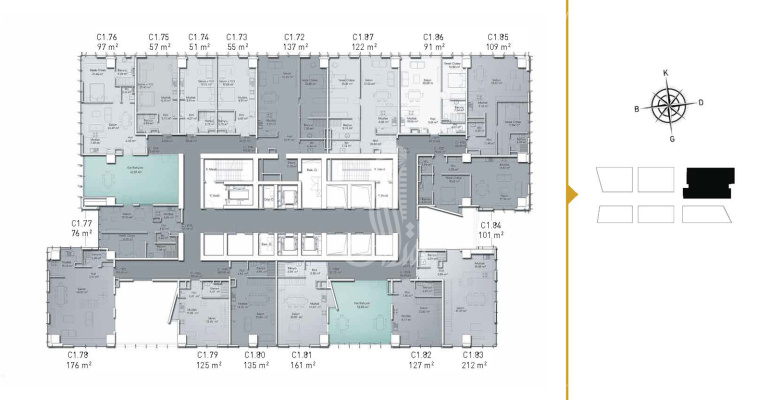 Güneşli Tower Complex 312 – IMT | Apartment Plans