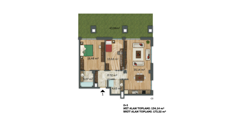 Résidence Dybag Palace IMT – 424 | Plan de construction