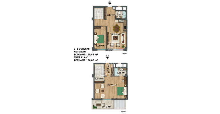 Résidence Dybag Palace IMT – 424 | Plan de construction