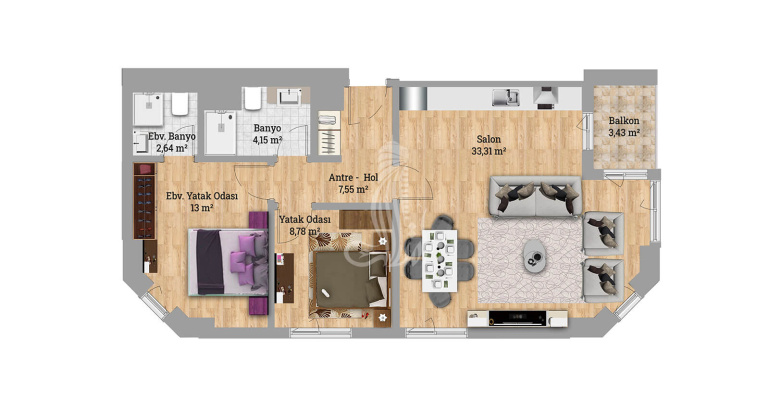 Global City  IMT - 432 | Apartment Plans