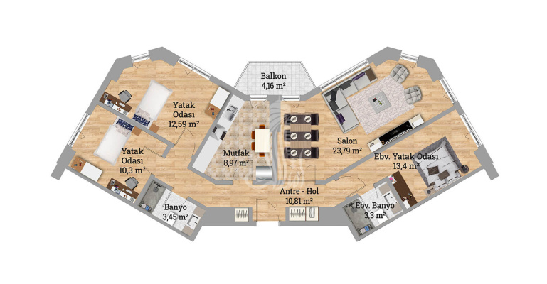Global City  IMT - 432 | Apartment Plans