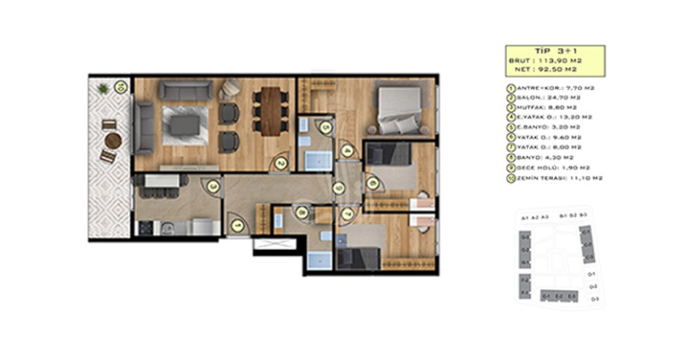Palais d’Akca IMT - 1329 | Plan de construction