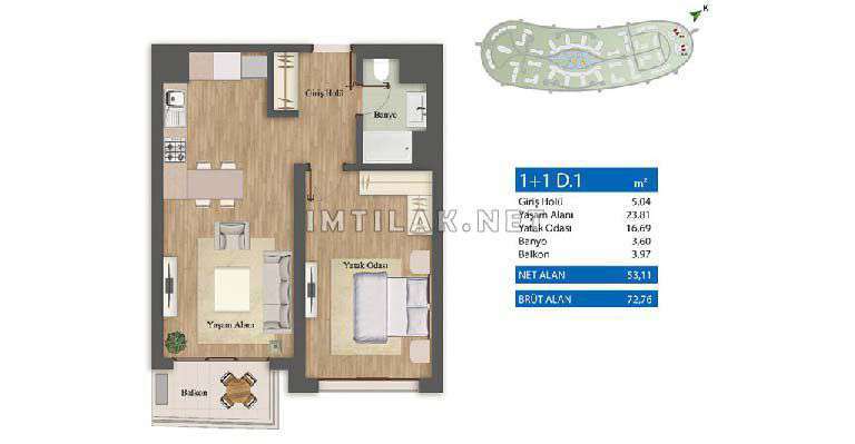 Le complexe de Jardin de Tima IMT - 226 | Plan de construction