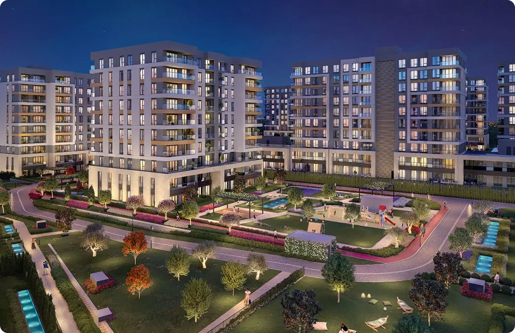 شقق بمساحات متنوعة