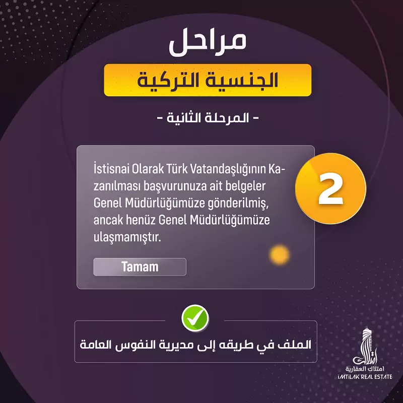 مدة مراحل الحصول على الهوية التركية