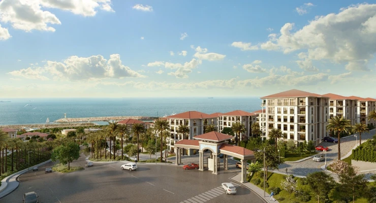 Квартиры с видом на море на продажу в Бейликдюзю