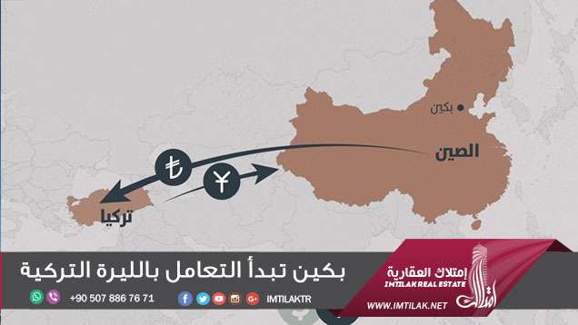 بكين تبدأ التعامل بالليرة التركية