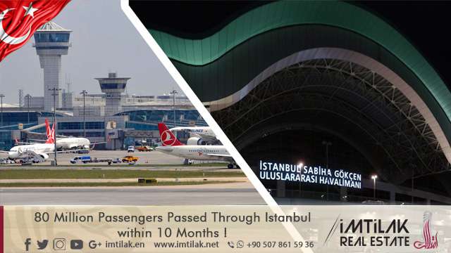 80 Million Passengers Passed Through Istanbul within 10 Months ! 80 Million Passengers Passed Through Istanbul within 10 Months !