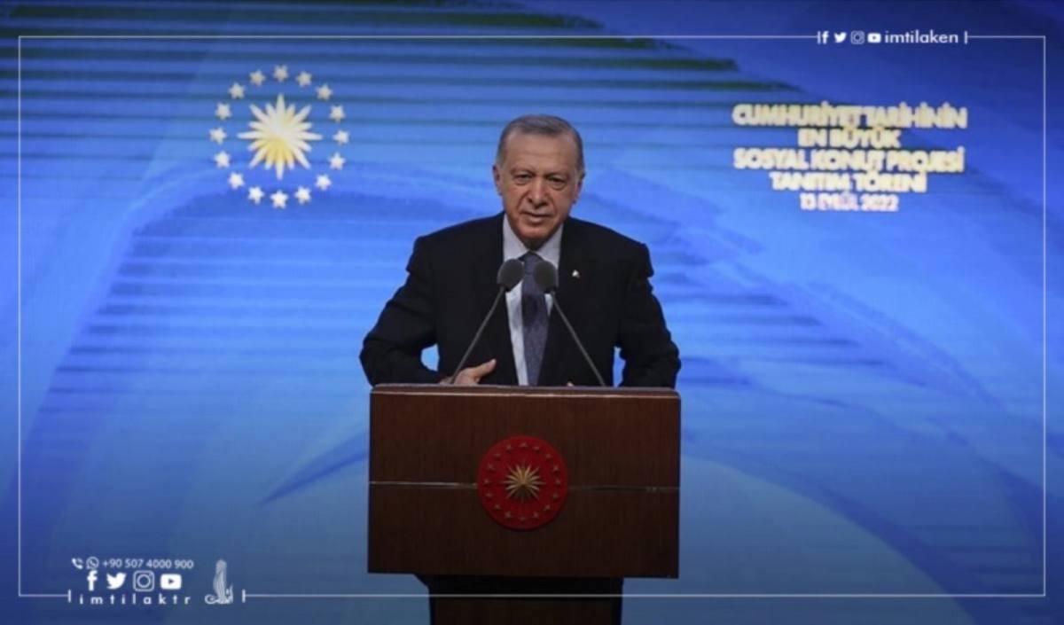 The Turkish president announces the largest housing project in the history of Turkey