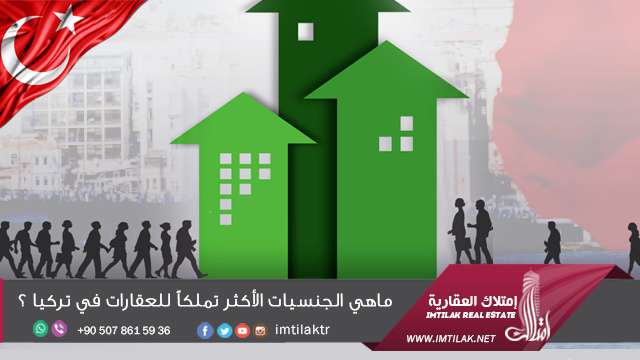 ماهي الجنسيات الأكثر تملكاً للعقارات في تركيا ؟