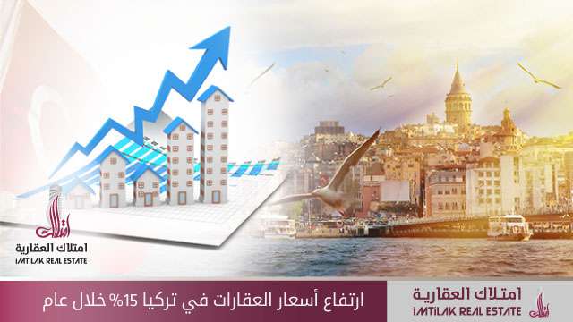 ازدياد أسعار العقارات في تركيا 15% خلال عام ارتفاع أسعار العقارات في تركيا 15% خلال عام
