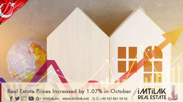 Real Estate Prices Increased in Turkey by 1.07% in October 2017 Real Estate Prices Increased in Turkey by 1.07% in October 2017