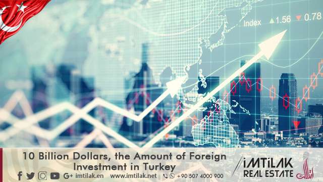 10 Billion Dollars, the Amount of Foreign Investment in Turkey. 10 Billion Dollars, the Amount of Foreign Investment in Turkey.