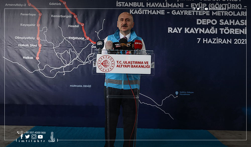 Travaux d’élargissement des lignes de métro d'Istanbul de plus de 100 km