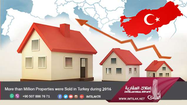 More than Million Properties were Sold in Turkey during 2016 More than Million Properties were Sold in Turkey during 2016