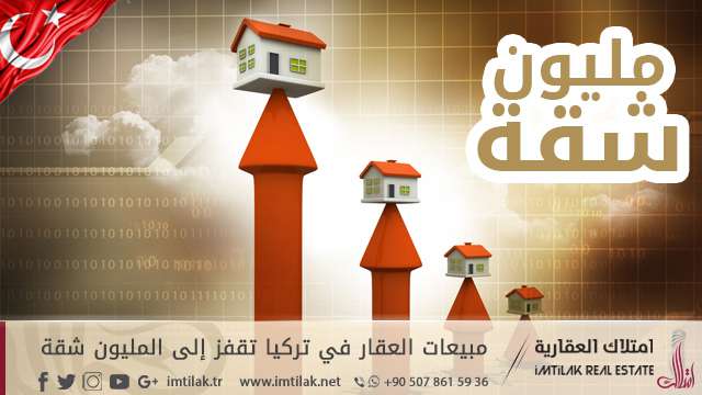مبيعات العقار في تركيا تقفز إلى المليون شقة! مبيعات العقار في تركيا تقفز إلى المليون شقة!