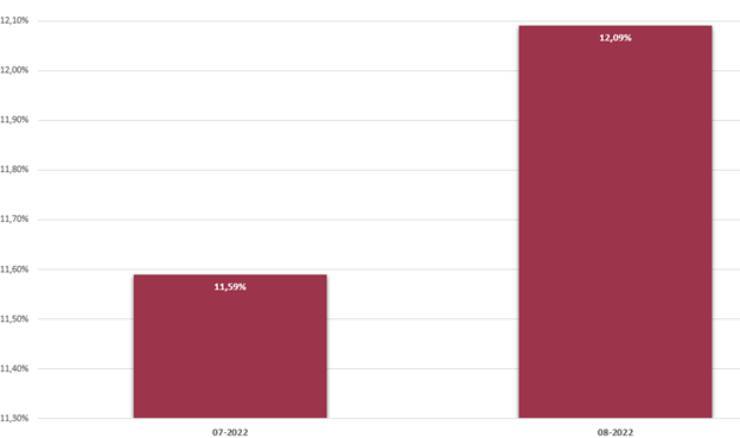 Foreign sales accounted for 12.09%