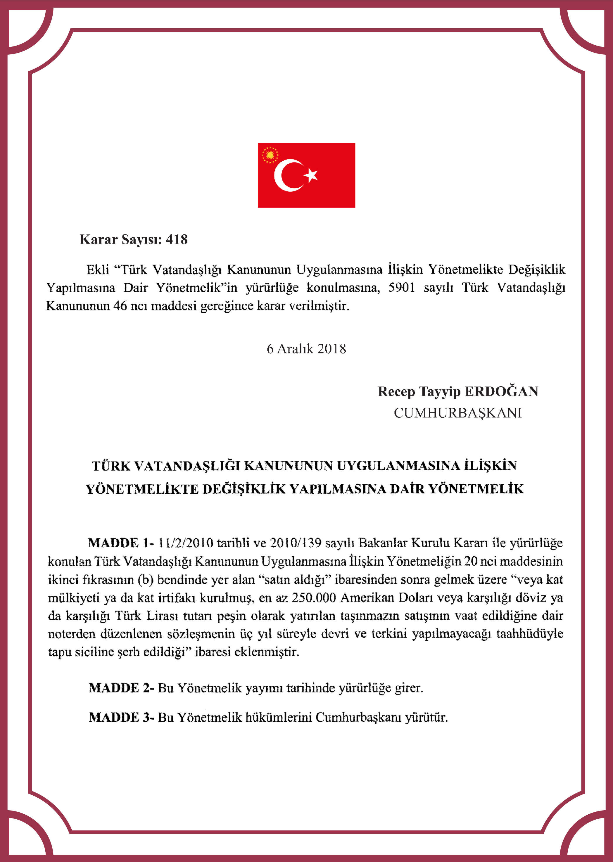 Stages of obtaining Turkish citizenship