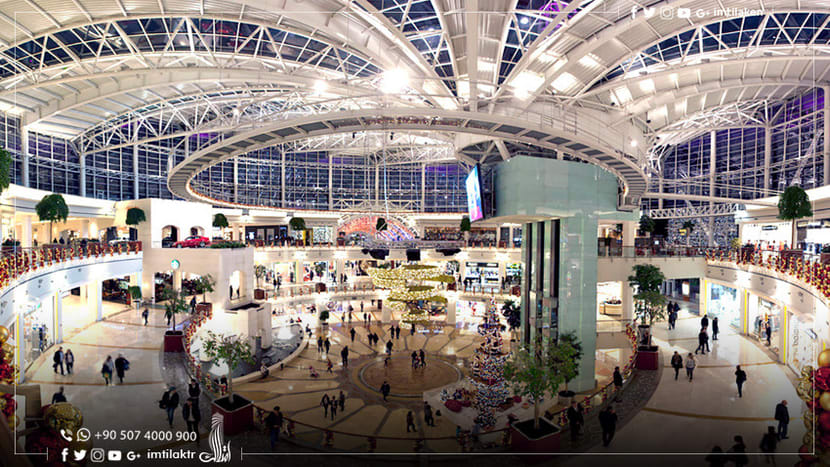 Luxury shops at Istinye Park shopping center mall near Levent