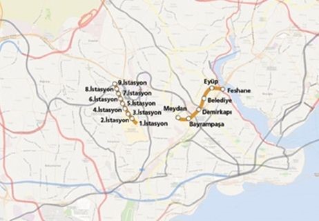 Istanbul Tramway Stations