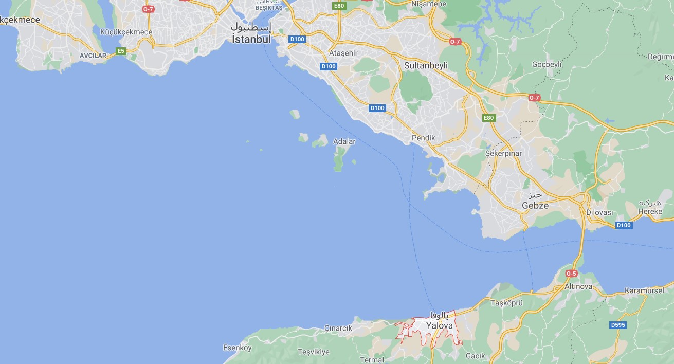 كم تبعد يلوا عن اسطنبول