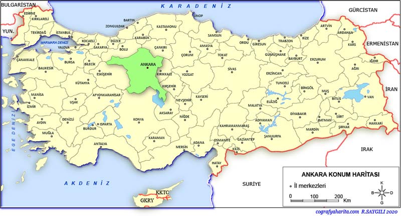 map of ankara