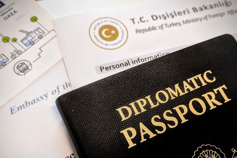 дипломатический турецкий паспорт