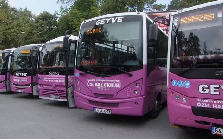 اتوبوس های شهرداری در ساکاریا ترکیه