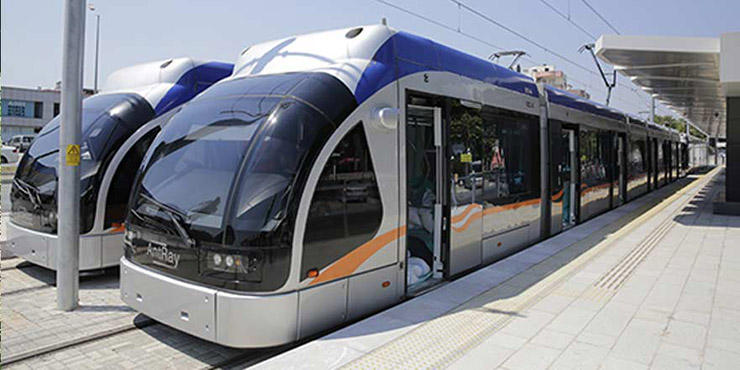 Transport network metro in alanya