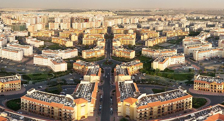 عقارات المدينة العالمية في دبي