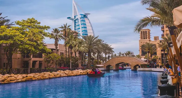 nice view of Burj Al Arab in Dubai