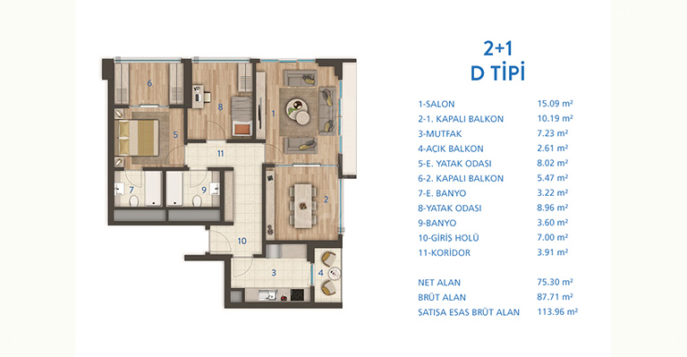IMT-104 Eurasia Residence Apartments for sale in Istanbul European side - IMT-104 Eurasia Residence