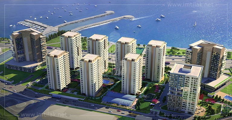 شقق للبيع في اسطنبول مطلة على البحر - مجمع بروفا إسطنبول مجمع بروفا إسطنبول IMT-168