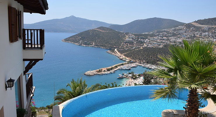 Seaview from a home in Antalya